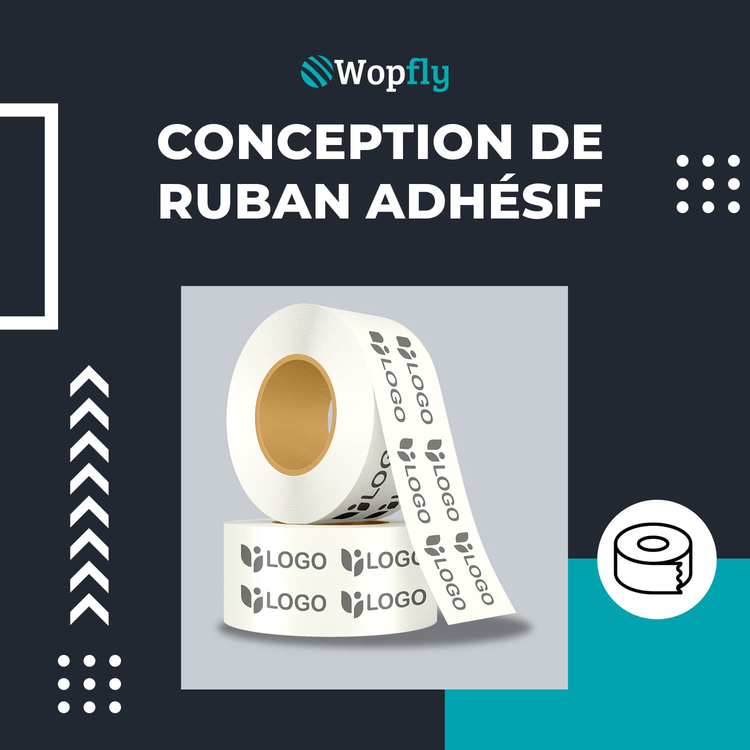 Conception De Ruban Adhésif Personnalisé