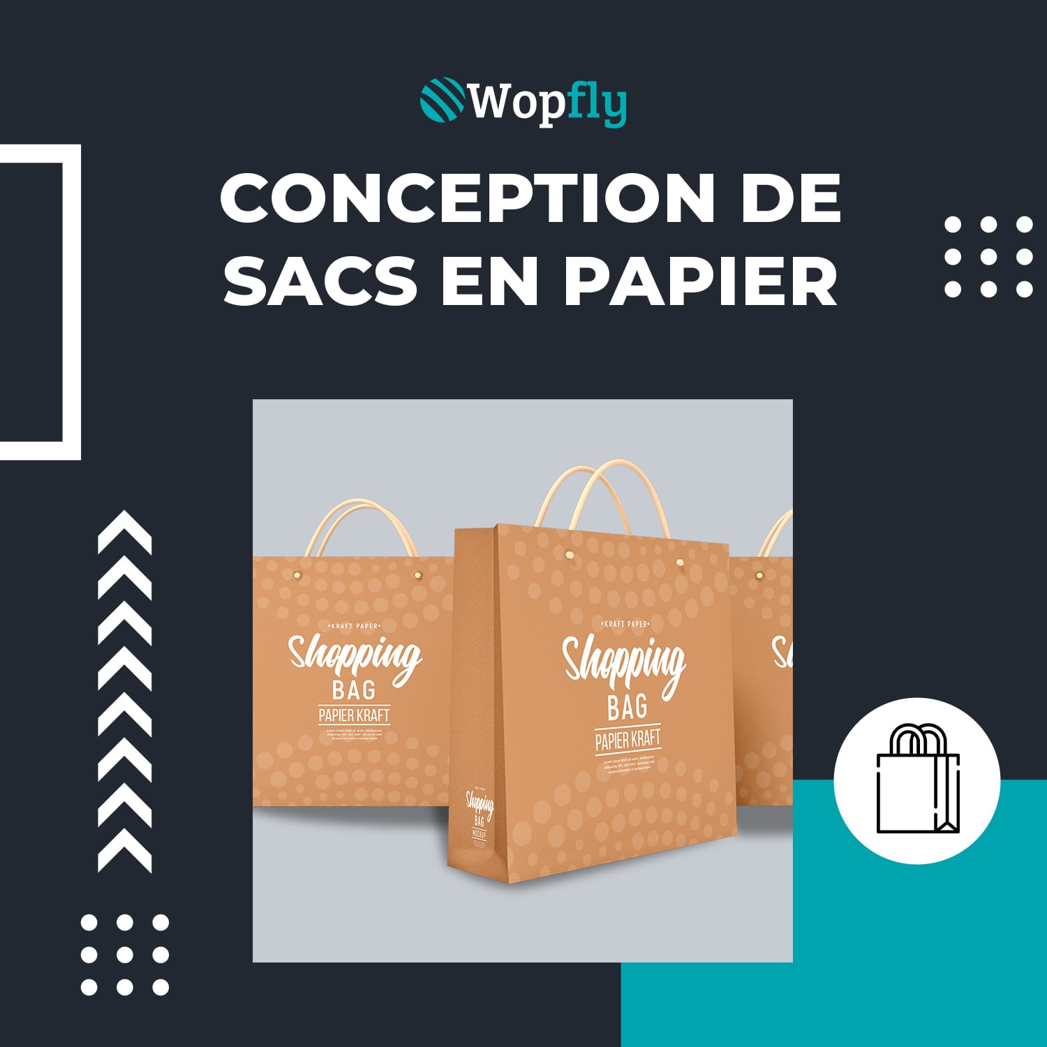 Conception De Sac En Papier Personnalisé