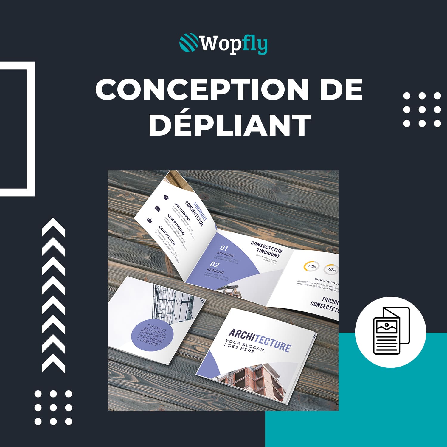 Conception De Dépliant Sur-mesure