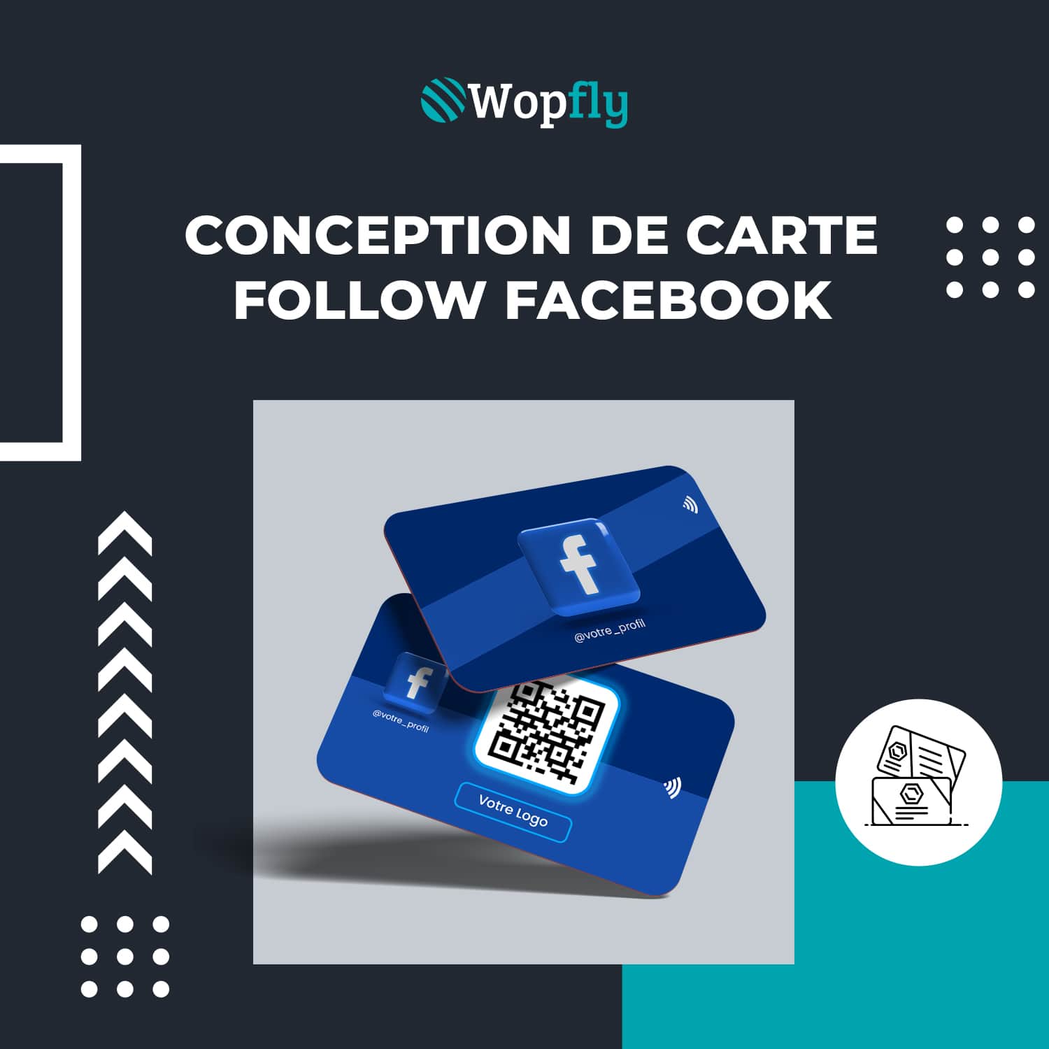 Carte Follow Facebook Connectée Et Sans Contact