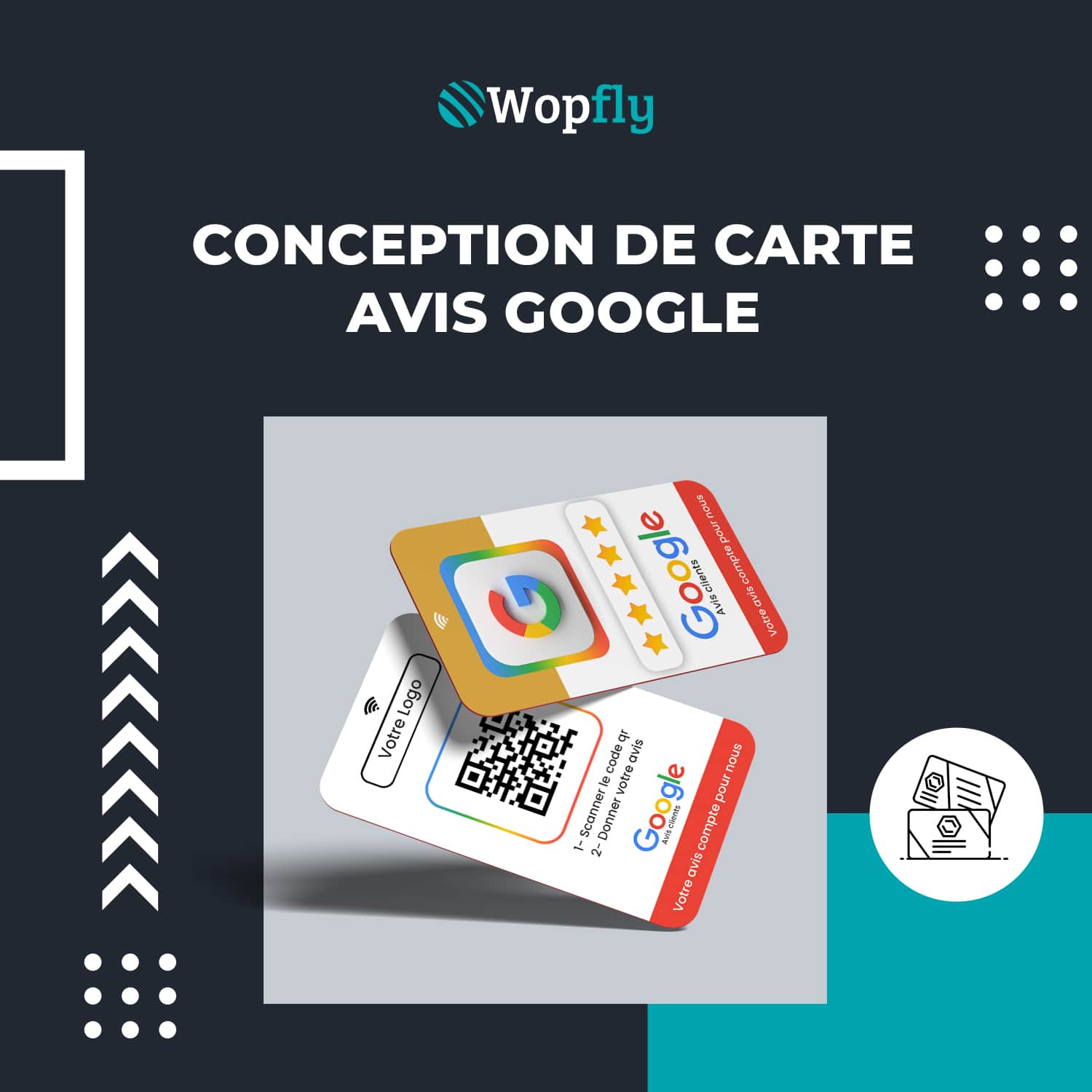 Carte Avis Google Connectée Et Sans Contact