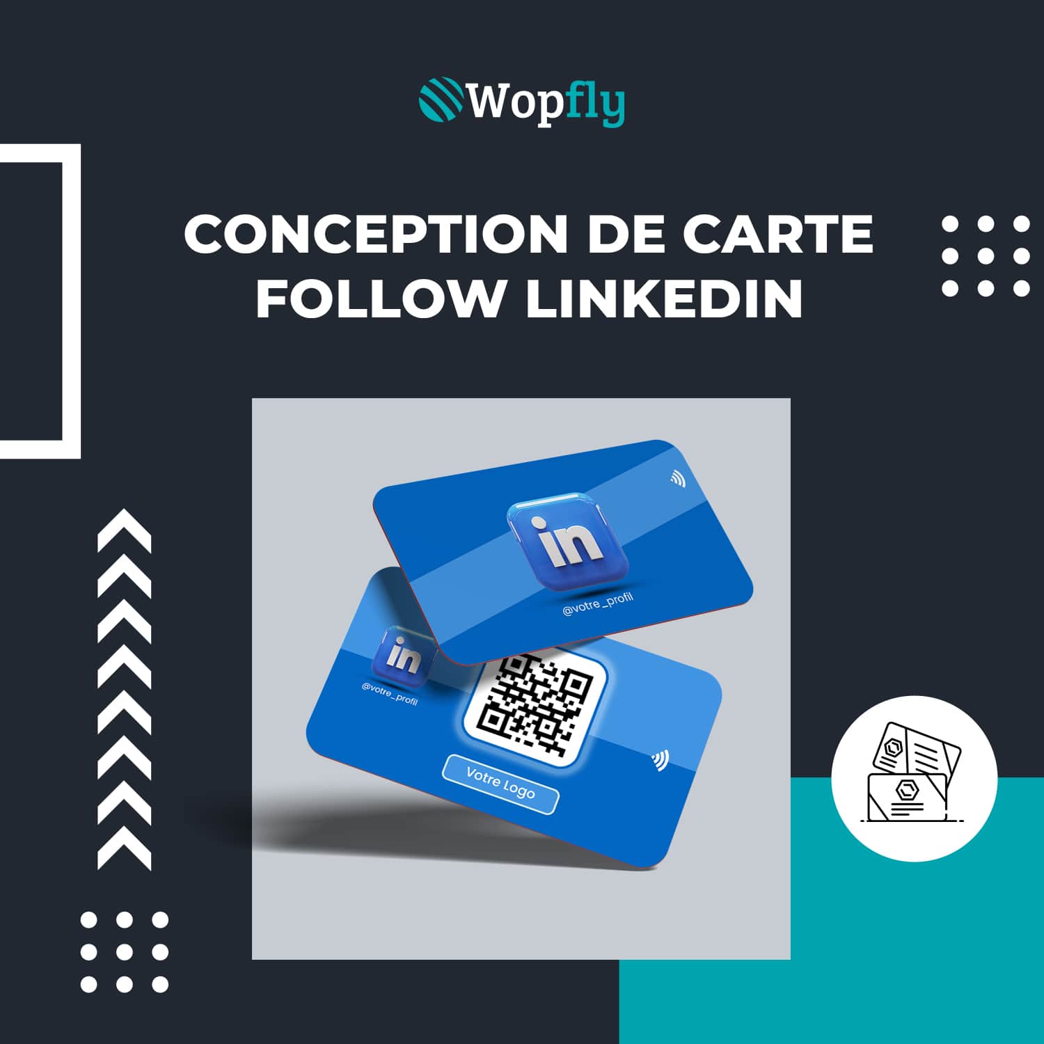 Carte Follow LinkedIn Connectée Et Sans Contact